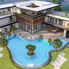 Biệt thự kèm hồ bơi rộng rãi