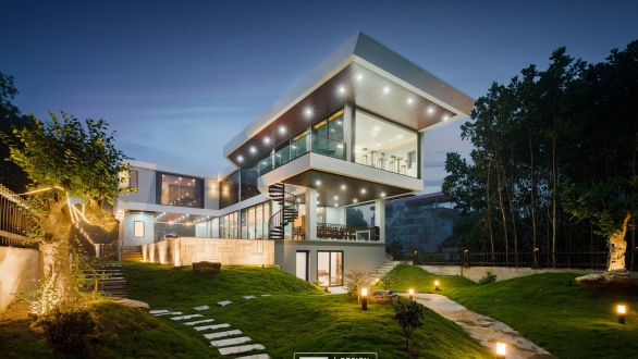 TOÀN CẢNH CĂN BIỆT THỰ HIỆN ĐẠI TRƯỜNG GIANG VILLA